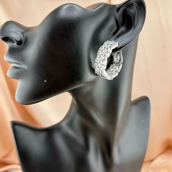 Elegant AAA Cubic Zirconia Hoop Earrings
Perfect Cut Like a Dimond - Picture 4 of 9